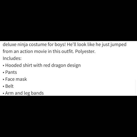 NWT Ultimate White Ninja Costume Boys Size 8-10 🤺 - Picture 5 of 7